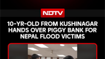 10-Year-Old Boy From Kushinagar Donates Piggy Bank Savings To Help Nepal Flood Victims
