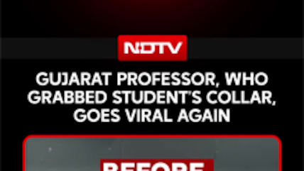 Gujarat Professor, Who Grabbed Student's Collar, Goes Viral Again