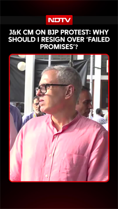 J&K CM Omar Abdullah Hits Back At BJP Protest Over &lsquo;Failed Promises&rsquo;