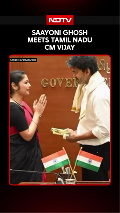 Video: Saayoni Ghosh Meets Tamil Nadu CM Vijay, Key Political Meeting In Chennai