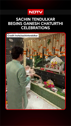 Sachin Tendulkar Begins Ganesh Chaturthi Celebrations