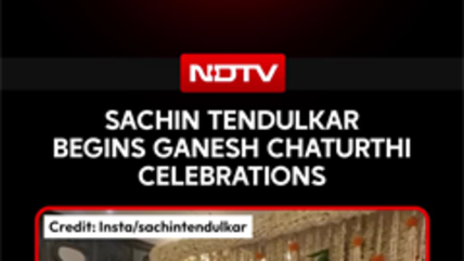 Sachin Tendulkar Begins Ganesh Chaturthi Celebrations