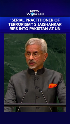 S Jaishankar | "Serial Practitioner Of Terrorism": S Jaishankar Rips Into Pakistan At UN