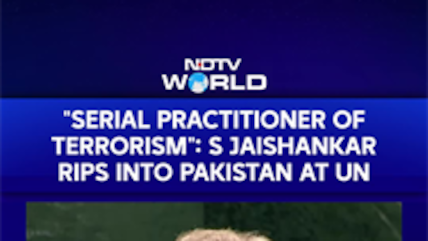 S Jaishankar | "Serial Practitioner Of Terrorism": S Jaishankar Rips Into Pakistan At UN