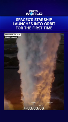 Video: SpaceX Starship Makes First Orbital Flight, Carries 26 Starlinks