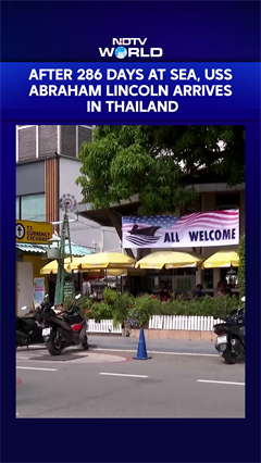 USS Abraham Lincoln Arrives In Thailand After Record 286 Days At Sea