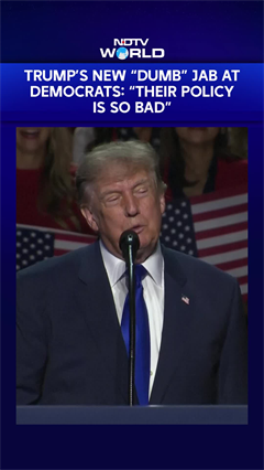 Trump's New 'Dumb' Jab At Democrats: "Their Policy Is So Bad"