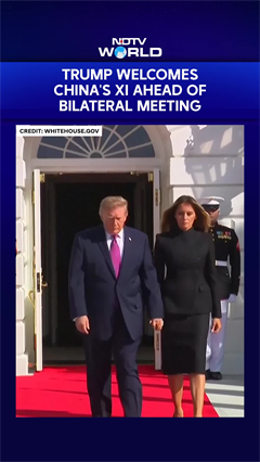 Video: Trump Welcomes China’s Xi Jinping At White House Ahead Of Bilateral Meeting