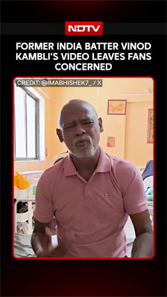 Former India Batter Vinod Kambli's Video Leaves Fans Concerned