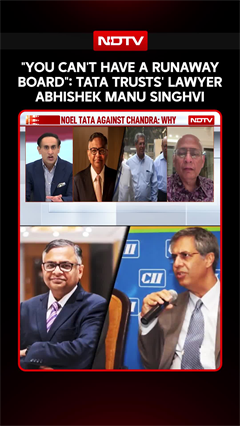 "You Can't Have A Runaway Board": Tata Trusts' Lawyer Abhishek Manu Singhvi