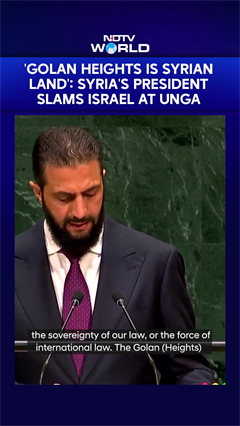 Syrian President attacks Israel at UN, demands return of Golan Heights
