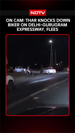Gurugram Hit-And-Run | On Camera, Thar Knocks Down Biker On Delhi-Gurugram Expressway, Flees