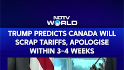 Donald Trump Predicts Canada Will Scrap Tariffs, Apologise Within 3-4 Weeks