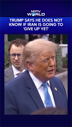 US Iran War | Donald Trump Says He Does Not Know If Iran Is Going To 'Give Up Yet'