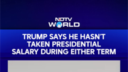 Trump Says He Hasn't Taken Presidential Salary During Either Term | US News