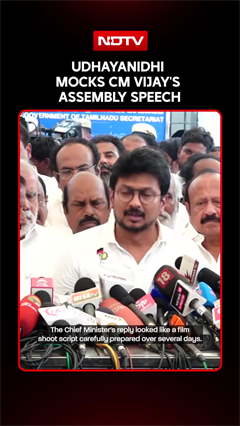 'Full Of Punch Dialogues': Udhayanidhi Mocks CM Vijay's Assembly Speech