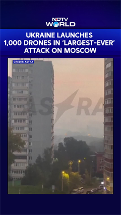 Ukrain Drone Attack | Massive Ukrainian Drone Barrage On Moscow Amid Elections In Russia