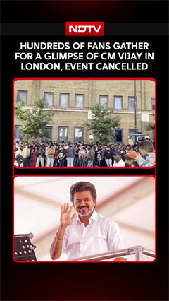 Hundreds Of Fans Gather For A Glimpse Of CM Vijay In London, Event Cancelled