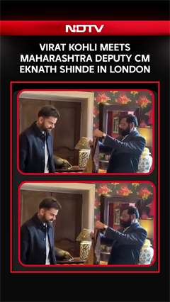 Virat Kohli Meets Maharashtra Deputy CM Eknath Shinde In London