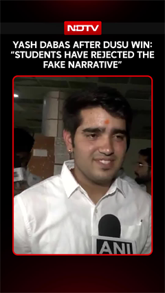 Yash Dabas After DUSU Win: "Students Have Rejected The Fake Narrative"