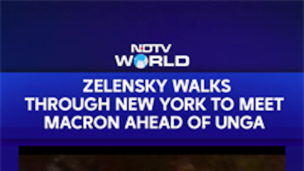France's Macron & Ukraine's Zelensky Meet In New York Ahead Of UN General Assembly