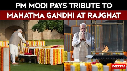 PM Pays Tribute To Mahatma Gandhi At Rajghat On His 157th Birth Anniversary
