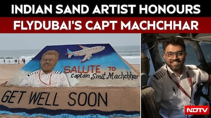 Flydubai Hero Captain Smit Machchhar Honoured By Sand Artist Sudarsan Pattnaik: 'Get Well Soon'