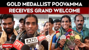 Gold Medallist MR Poovamma Receives Grand Welcome In Mangaluru Airport
