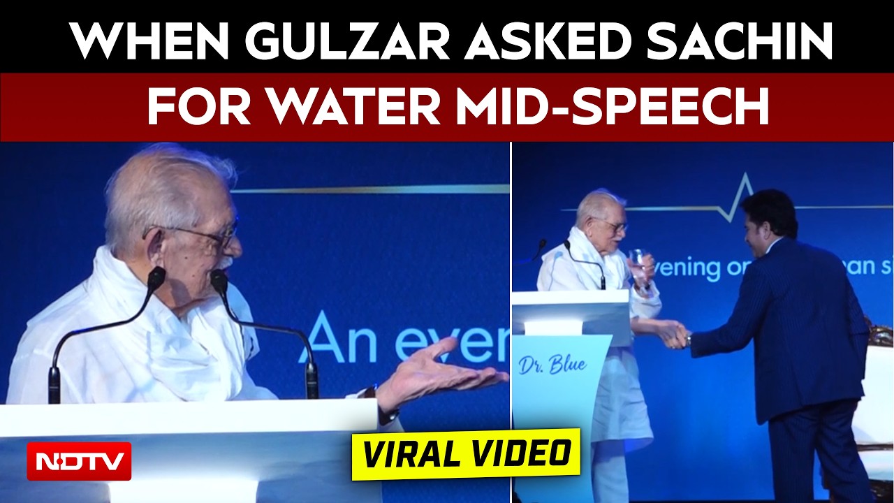 Gulzar Asks Sachin Tendulkar For Water, Gesture Goes Viral On Internet