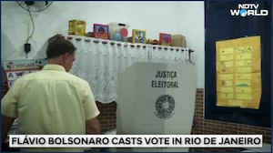 Brazil Elections | Opposition Candidate Flavio Bolsonaro Votes In Brazil Presidential Elections