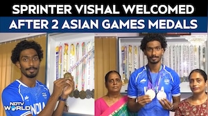 Asian Games 2026 | Sprinter Vishal TK Receives Warm Welcome After Winning Two Asian Games Medal