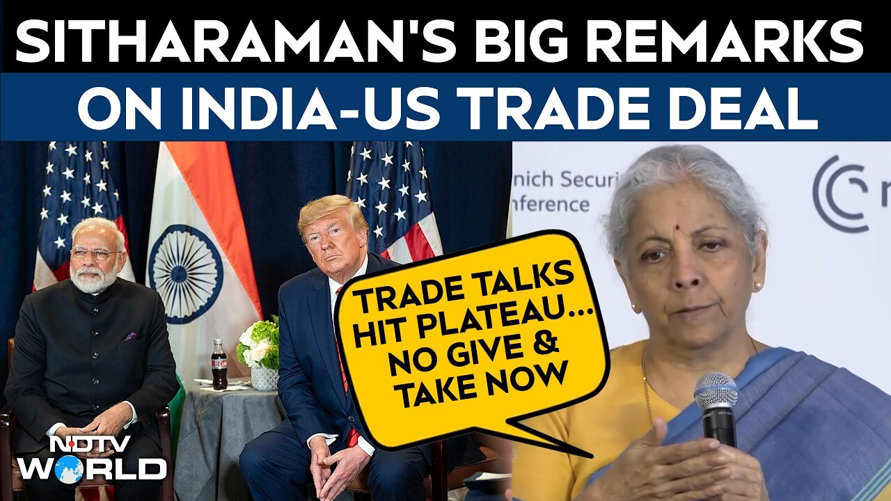 Video: India-US Trade Deal | FM Sitharaman Says India, US Trade Talks Have Hit A Plateau