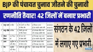 Panchayat Chunav: BJP ने बदले समीकरण, 42 जिलों में उतारे प्रभारी! |Politics|Cong Vs BJP
