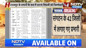 किसे मिली Udaipur की कमान! BJP ने उतारे नए जिला प्रभारी!| Rajasthan Politics |BJP |Congress