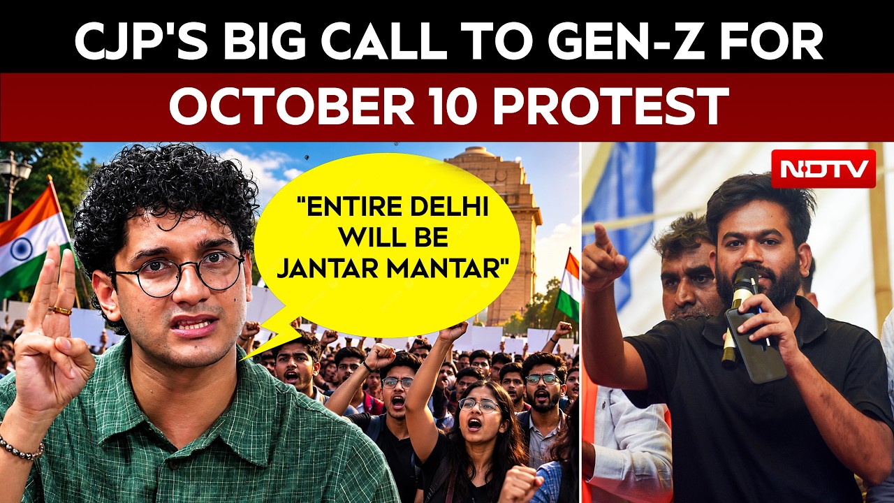 Saurav Das' Big Gen-Z Call For October 10 CJP Protest: "Entire Delhi Will Be Jantar Mantar"