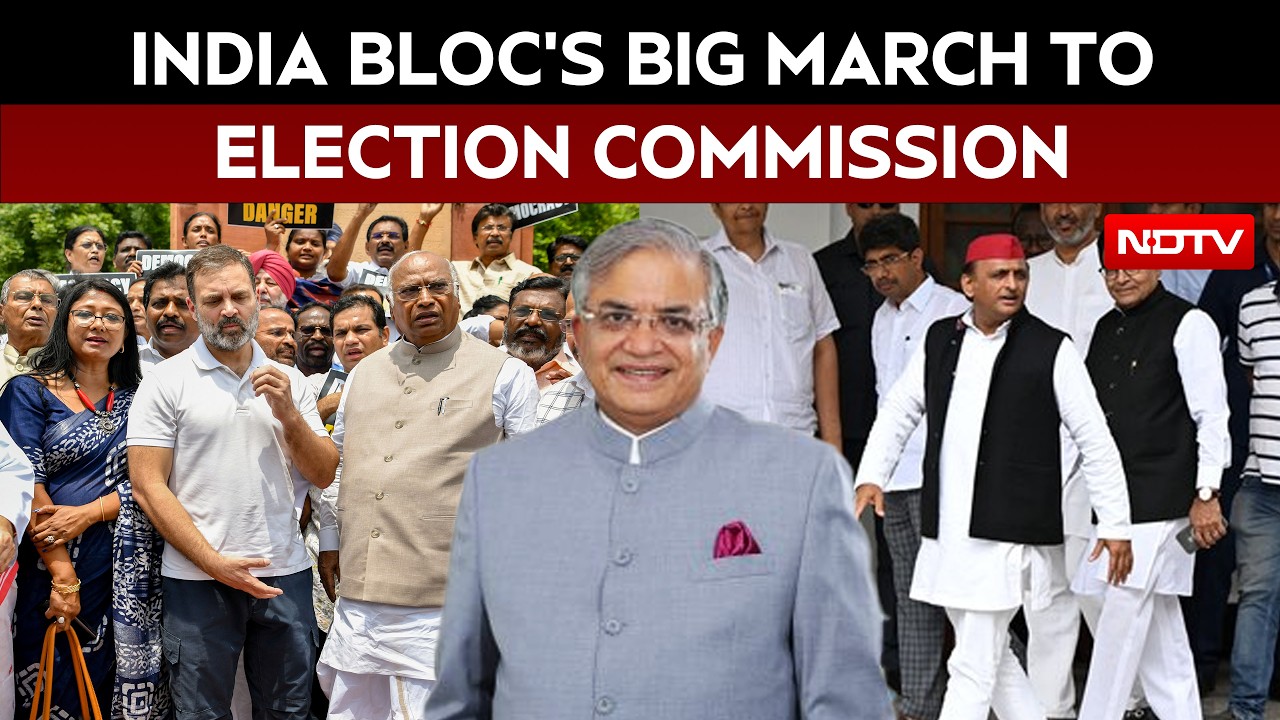 Congress Pushes Opposition Unity As INDIA Bloc MPs March To ECI Over "Vote Theft"
