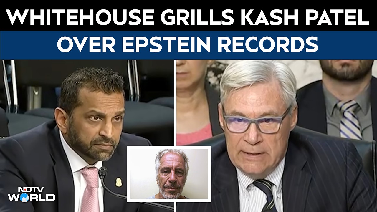 Epstein Files: Whitehouse Questions FBI Chief Kash Patel Over 37 Missing Pages From Record