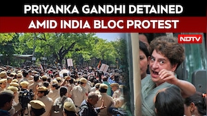 INDIA Bloc Protest: Priyanka Gandhi Detained Demanding Resignation Of Gyanesh Kumar