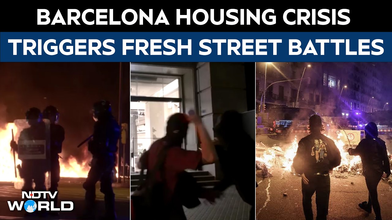 Barcelona Housing Protests Turn Violent: Protesters Face Off With Police After Major Housing Rally