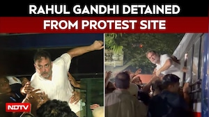 Rahul Gandhi Detained During Sit-In Against Gyanesh Kumar