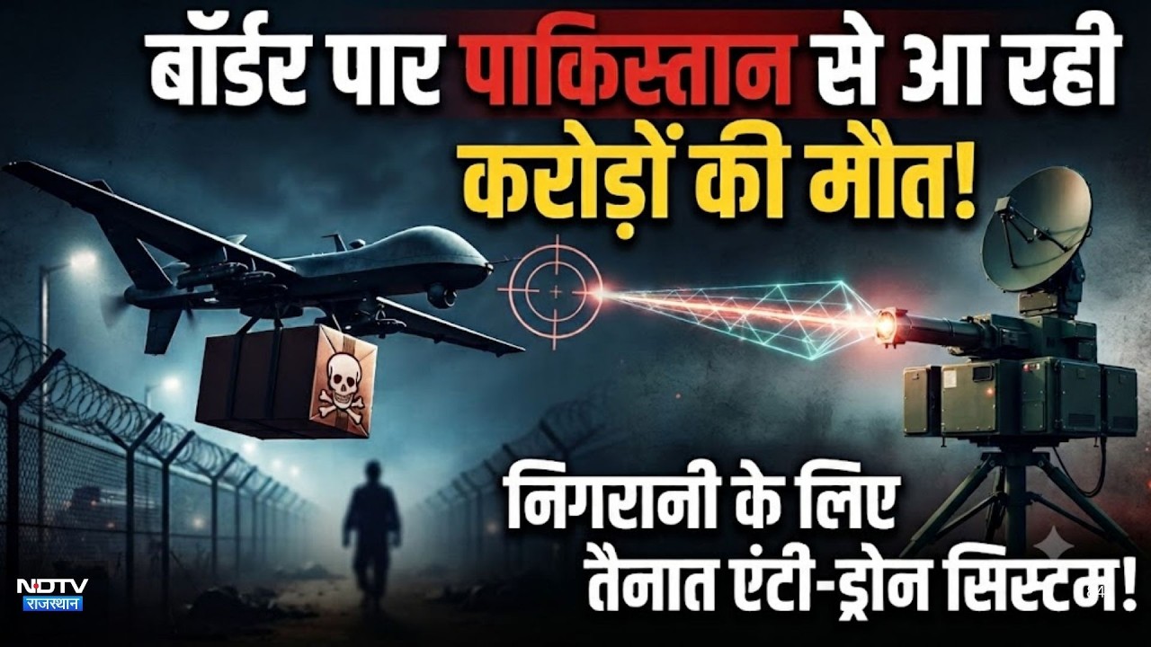 बॉर्डर पार Pakistanसे आ रही करोड़ों की मौत! निगरानी के लिए तैनात Anti drone System!|Drone Consipracy