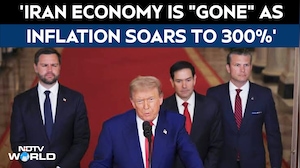 Donald Trump Says Iran Economy Is "Gone" As Inflation Soars To 300%
