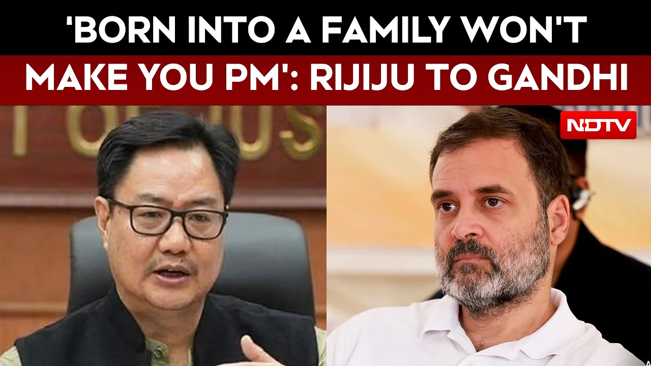 CEC Row | ‘Born Into A Family Won’t Make You PM’: Kiren Rijiju’s Dig At Rahul Gandhi