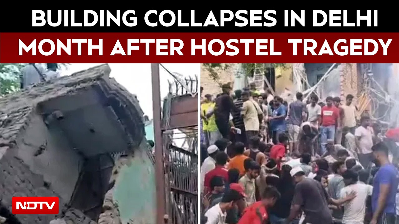Several Trapped As Building Collapses In Delhi Month After Hostel Tragedy