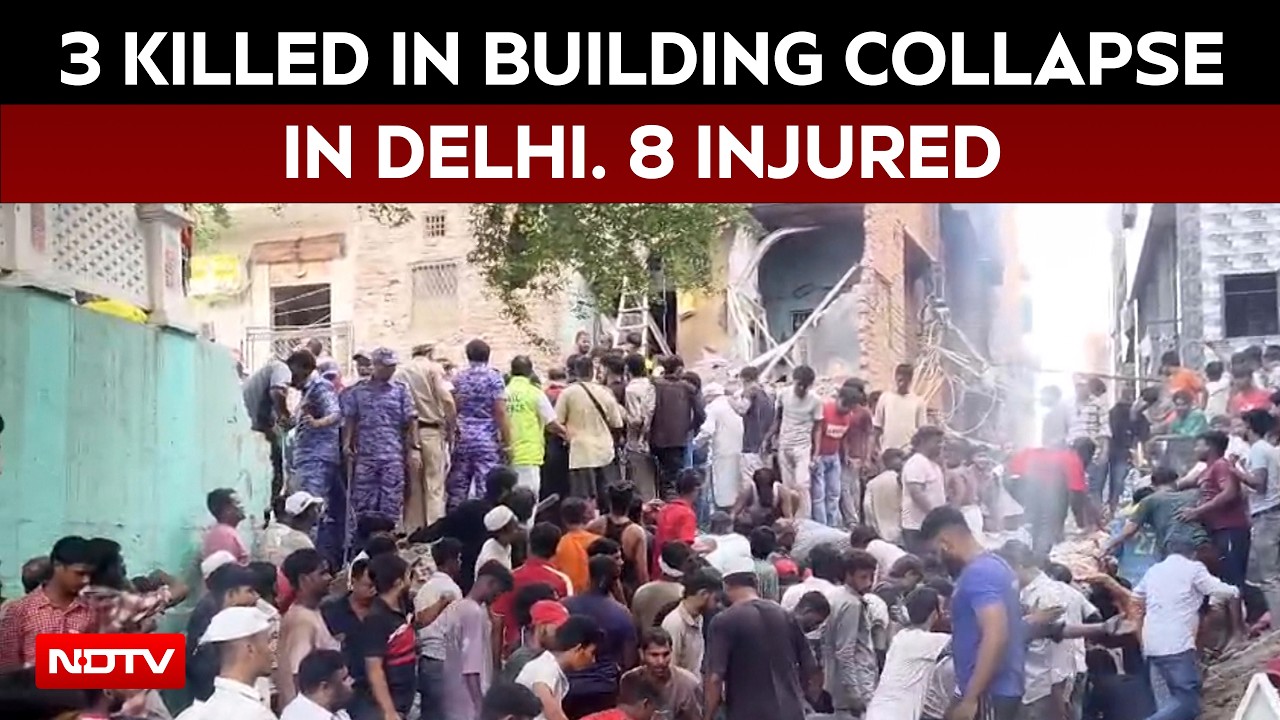 2 Children, Pregnant Woman Killed In Building Collapse In Delhi. 8 Injured