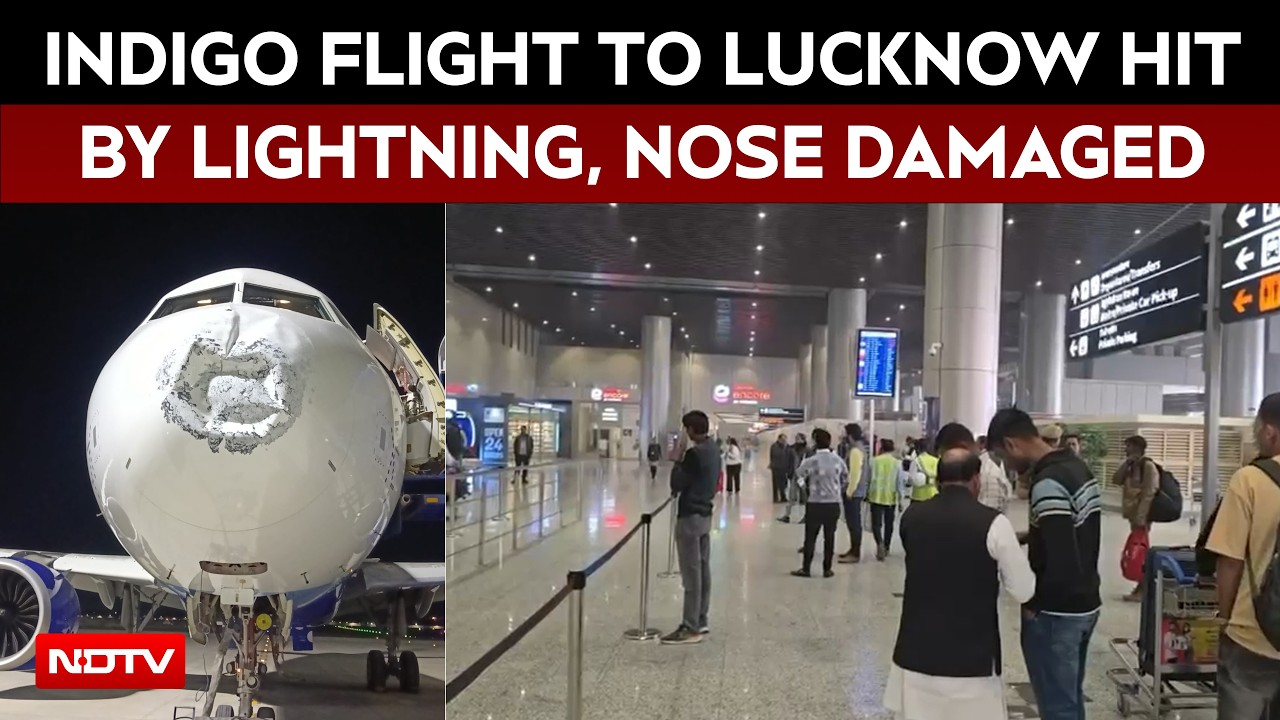 IndiGo Flight To Lucknow Hit By Lightning At 17,000 Feet, Nose Damaged