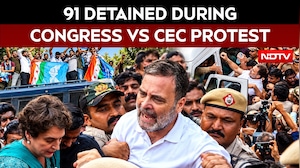 Day 2 Of CEC Gyanesh Kumar Row: 91 Detained As Congress Escalates Protest