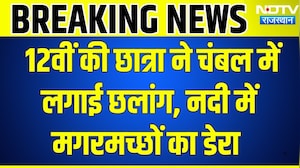 Chittorgargh: 12वीं की छात्रा ने चंबल में लगाई छलांग, नदी में मगरमच्छों का डेरा । Top News