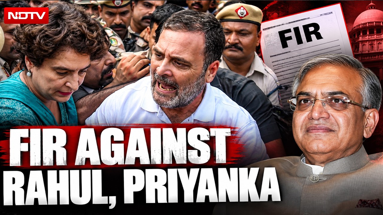 Rahul Gandhi News | Congress-Delhi Police Showdown Escalates: FIR Against Rahul, Priyanka