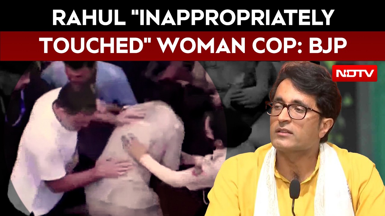 Rahul Gandhi Accused Of Pushing Woman Cop; BJP Calls Conduct Disgraceful
